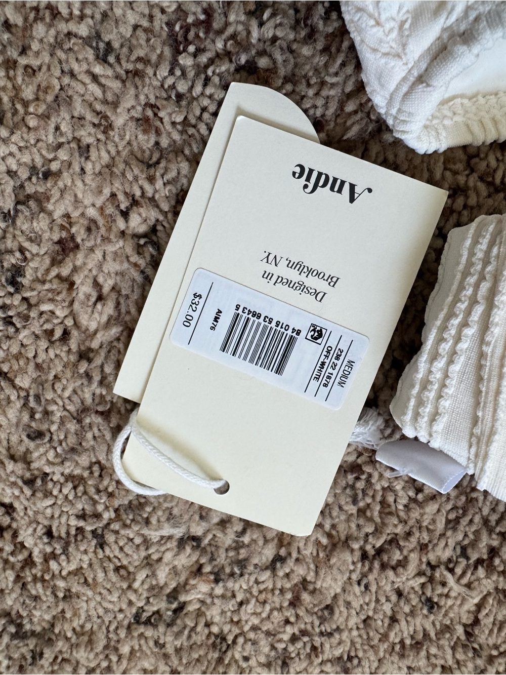 Andie Target Ivory Textured Bikini Set - Picture 3 of 3